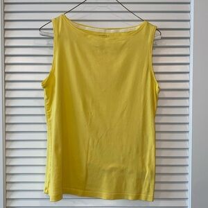 Talbots Cotton Tank Size Medium Yellow